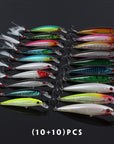 Goture 20Pcs/Kit Fishing Lure Set Wobbler Set Mixed Color Minnow Fish Supplies-Pisfun fishing store-Bargain Bait Box