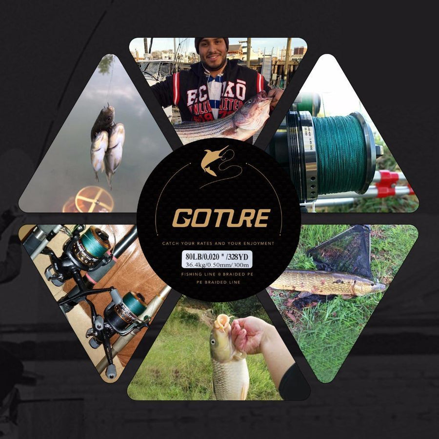 Goture 300M 8 Strands Pe Braided Fishing Line Super Strong Braided Wire-Goture Fishing Store-1.0-Bargain Bait Box