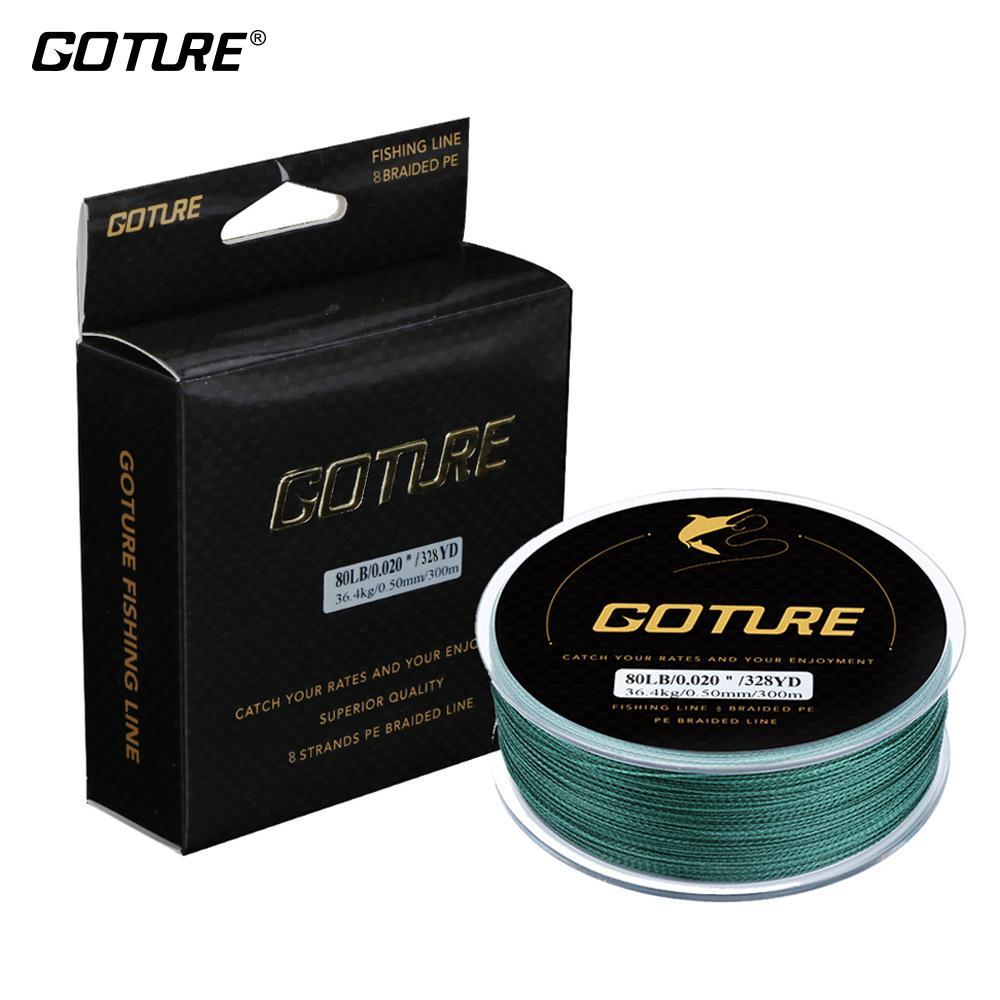 Goture 300M 8 Strands Pe Braided Fishing Line Super Strong Braided Wire-Goture Fishing Store-1.0-Bargain Bait Box