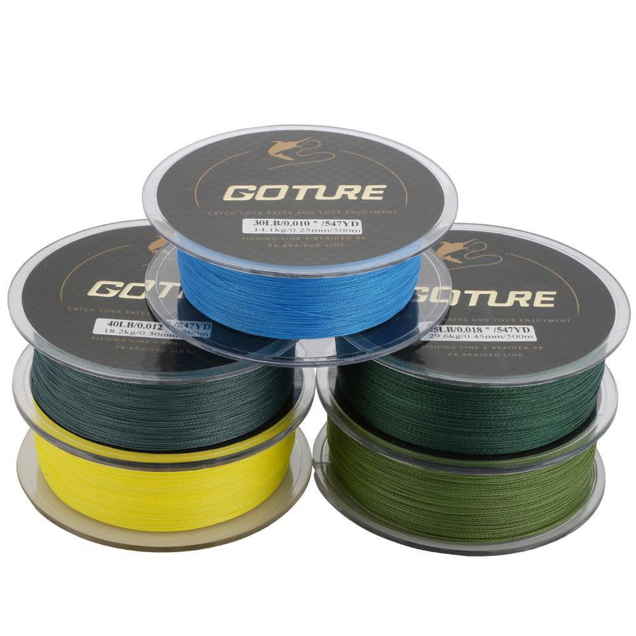 Goture 500M Braided Fishing Line Cord Rope Pe Multifilament Line