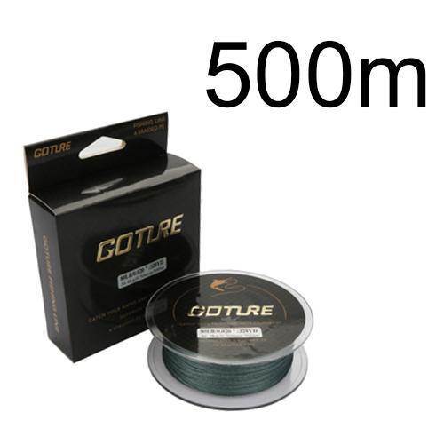 Goture 500M Braided Fishing Line Cord Rope Pe Multifilament Line Saltwater-Goture Fishing Tackle Store-grey 500M-0.15-Bargain Bait Box
