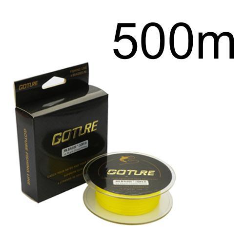 Goture 500M Braided Fishing Line Cord Rope Pe Multifilament Line Saltwater-Goture Fishing Tackle Store-yellow 500M-0.15-Bargain Bait Box