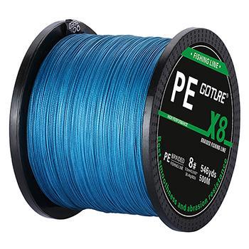 Goture 500M/546Yds Pe Braided Fishing Line Rope Wire Multifilament 8 Strand-Goture Fishing Tackle Store-blue-0.8-Bargain Bait Box