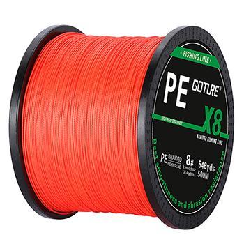 Goture 500M/546Yds Pe Braided Fishing Line Rope Wire Multifilament 8 Strand-Goture Fishing Tackle Store-orange-0.8-Bargain Bait Box