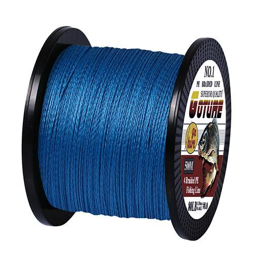 Goture 500M/547Yards Pe Braided Fishing Line Multifilament 4 Strands Cord For-Goture Fishing Tackle Store-blue-0.4-0.1MM-5.5KG-Bargain Bait Box