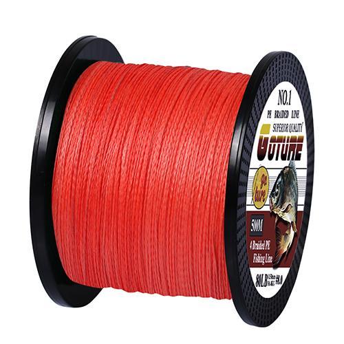 Goture 500M/547Yards Pe Braided Fishing Line Multifilament 4 Strands Cord For-Goture Fishing Tackle Store-orange-0.4-0.1MM-5.5KG-Bargain Bait Box