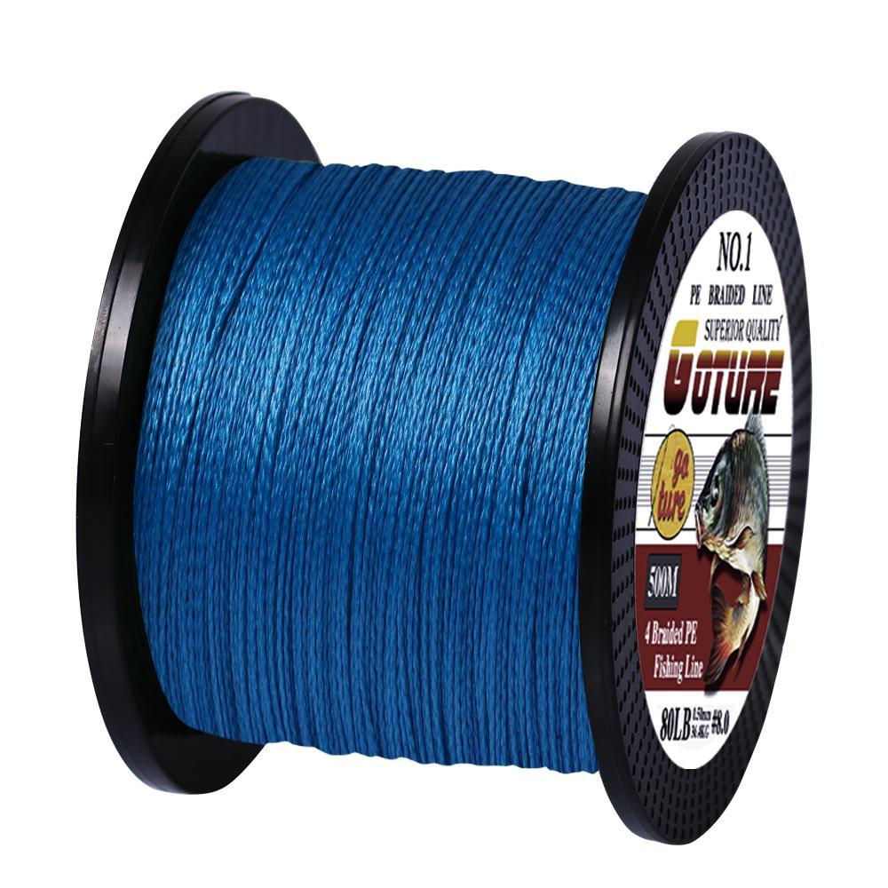 Goture 500M/547Yards Pe Braided Fishing Line Multifilament 4 Strands Cord For-Goture Fishing Tackle Store-write-0.4-0.1MM-5.5KG-Bargain Bait Box