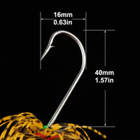 Goture 5Pcs/Lot 17.5G Spinnerbait Bass Fishing Lure Blade Skirt Metal Spoon-Goture Official Store-Bargain Bait Box