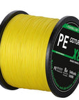 Goture 8 Strands Pe Braided Fishing Line 500M Super Strong Japan Multifilament-Goture Fishing Store-yellow-0.8-Bargain Bait Box