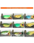 Goture 9Pcs/Lot Soft Fishing Lure Artificial Frog Lure 5.45Cm/12.3G Crankbait-Pisfun fishing store-9PCS-Bargain Bait Box