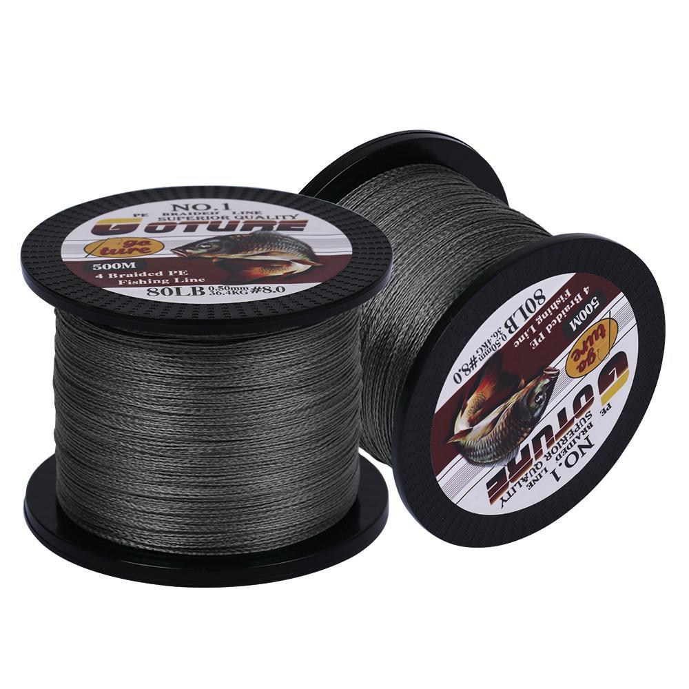 Goture Best Price 1000M 4 Strands Super Strong Japan Multifilament Pe Braided-Goture Fishing Store-Green-0.4-Bargain Bait Box