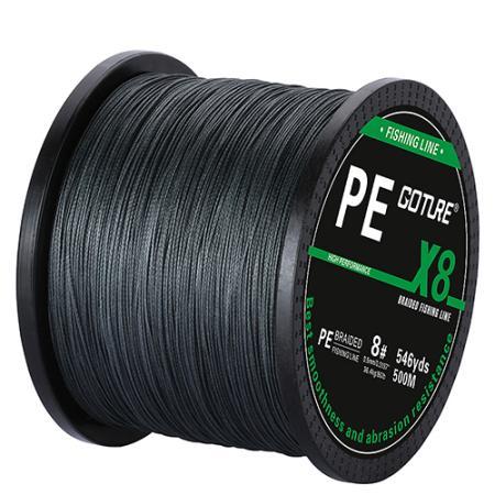 Goture Brand Braided Fishing Line 500M 8 Strands Super Strong Pe Line-Goture Official Store-1 Gray-0.8-Bargain Bait Box