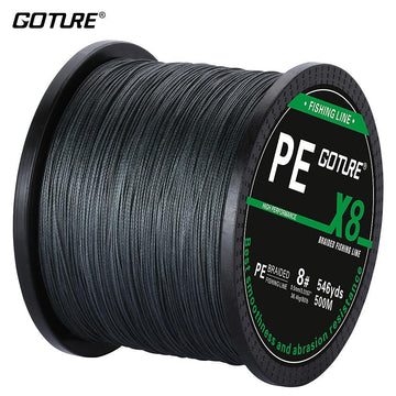 Goture Brand Braided Fishing Line 500M 8 Strands Super Strong Pe Line-Goture Official Store-5 Yellow-0.8-Bargain Bait Box