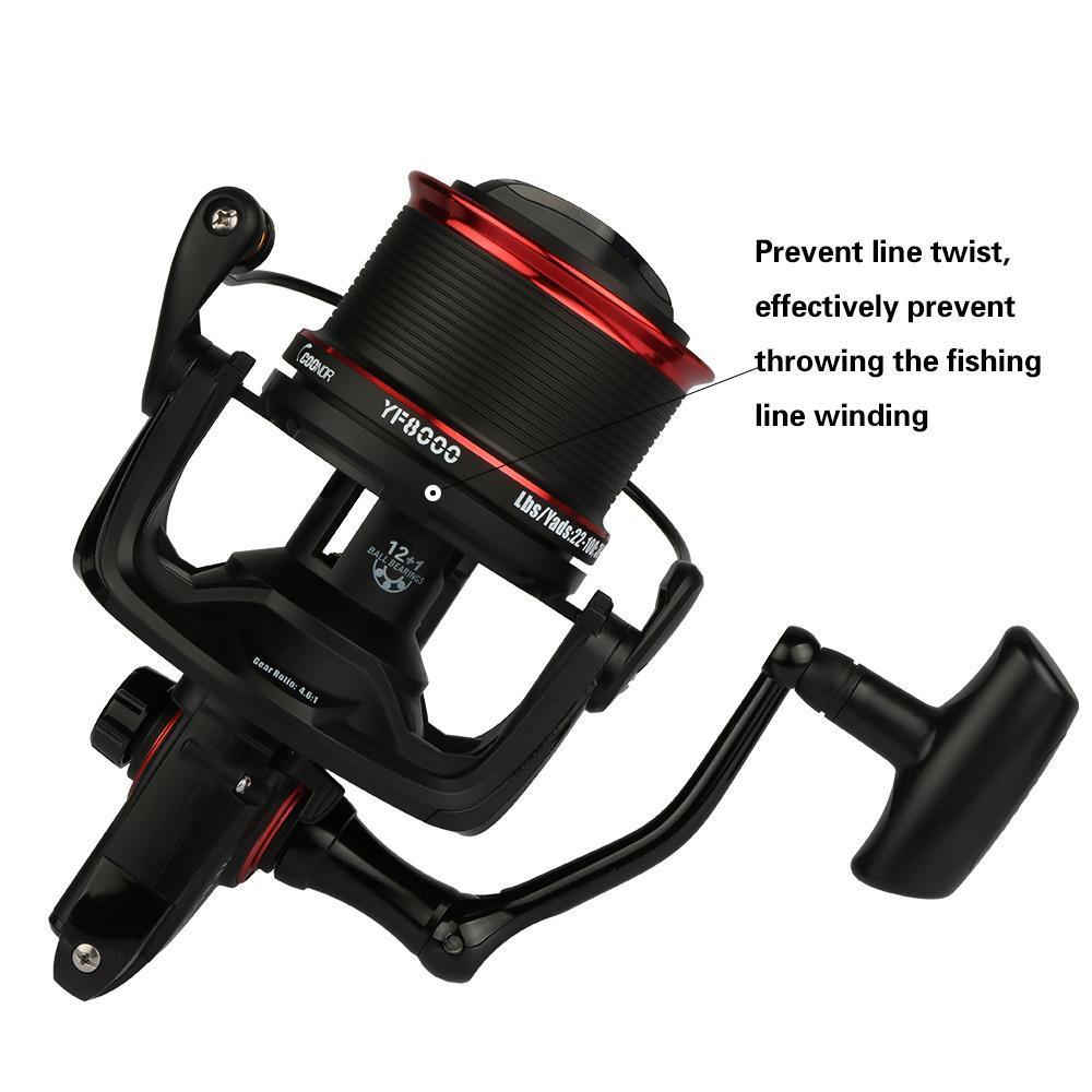 Goture Full Metal Double Spools Spinning Reel 12+1Bb Ratio 4.6:1 Distant Fishing-Spinning Reels-Goturefishing Store-Bargain Bait Box