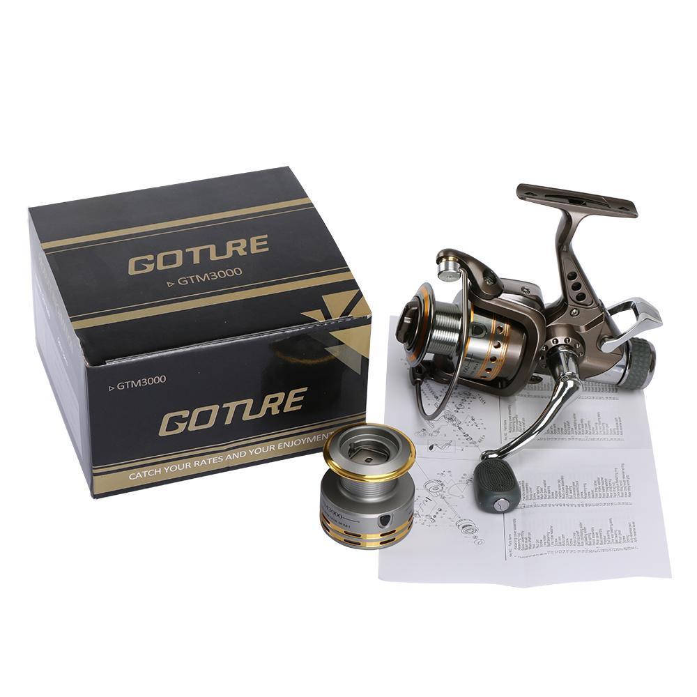 Goture Gtm3000 Carp Fishing Reel Double Drag Spinning Reel Coil With Aluminum-Spinning Reels-Goturefishing Store-Bargain Bait Box