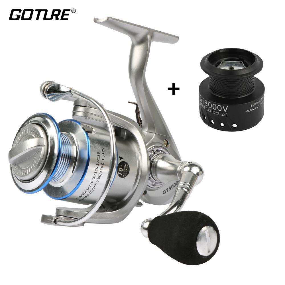 Goture Metal Spinning Fishing Reel Coil Wheel 5.2:1 10+1Bb Carp Fishing Reel-Spinning Reels-Goture Fishing Tackle Store-Bargain Bait Box