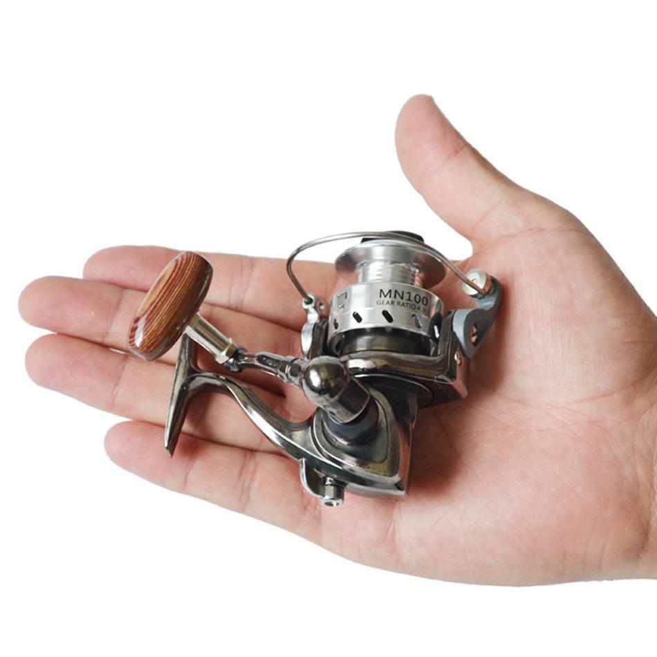 Goture Mini Fishing Reel Mn100 4.3:1 Small Metal Spinning Reel