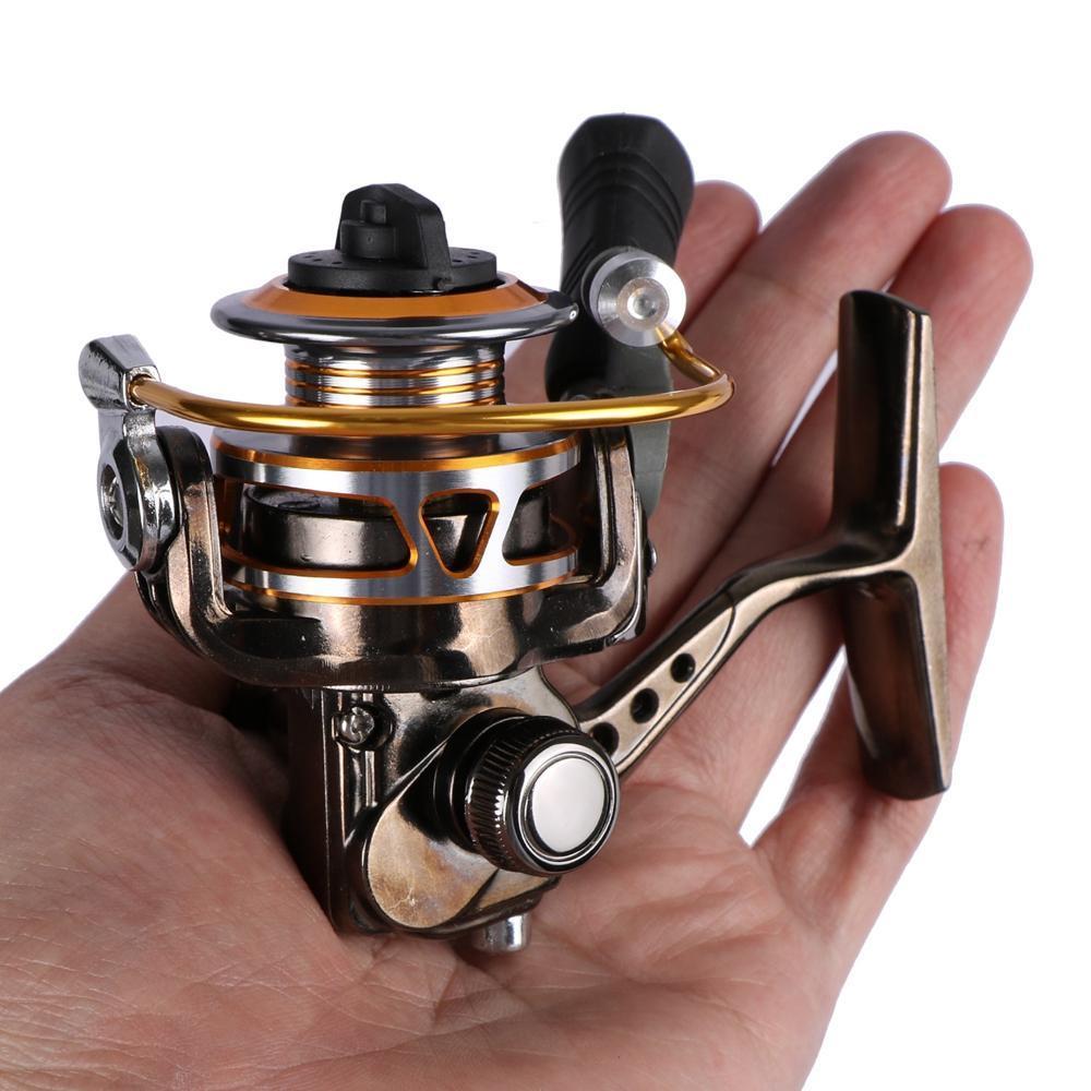 Goture Mini Fishing Reels Portable Full Metal Spinning Reel Coil Xf150-Spinning Reels-Goturefishing Store-Silver-Bargain Bait Box