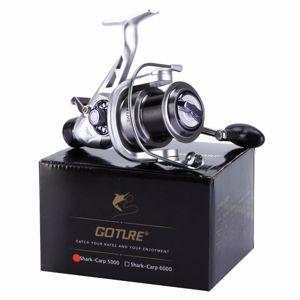 Goture Shark-Carp Fishing Reels Metal Spool 5000/6000 10+1Bb 5.2:1 Max Drag