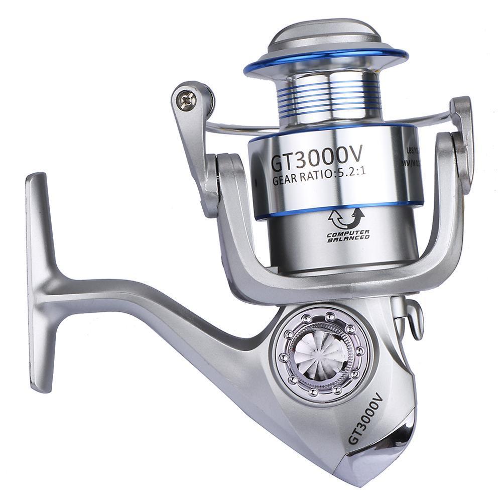 Goture Silver Spinning Reel Fishing Reel Coil Wheel Gt3000V 5.2:1 10+1Bb With-Spinning Reels-Goturefishing Store-Bargain Bait Box