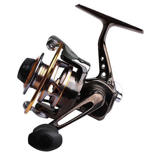 Goture Xf150 All Metal Mini Small Spining Fishing Reel 5.0:1 3Bb+1Rb 180G Winter-Spinning Reels-Goture Fishing Store-Brown-Bargain Bait Box