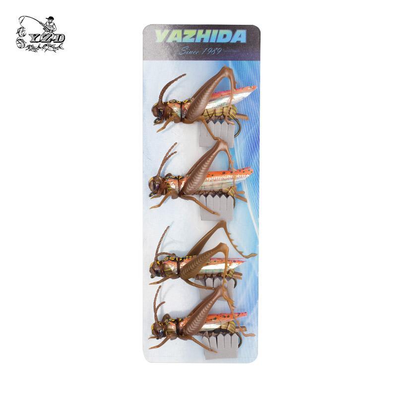 Grasshopper Cricket Dry Fly Fishing Flies Set 4Pcs Kit Flies Tying Mat –  Bargain Bait Box