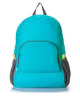 Green Unisex Portable Travelling Backpack Soild Nylon Backpack Travelling-Cazy Up Store-blue-Bargain Bait Box