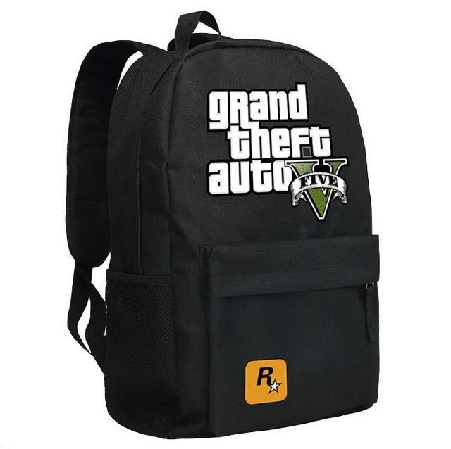 Gta5 / Gta Pc Games Mochilas School Kids Backpack For Teenagers Bags-Love Lemon Tree-1-Bargain Bait Box