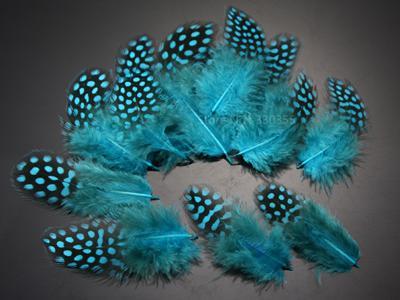 Guinea Hen Feather Hackle Fly Tying Material Hand Selected, 4.5 To 6.5Cm-Fly Tying Materials-Bargain Bait Box-Blue-Bargain Bait Box