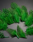 Guinea Hen Feather Hackle Fly Tying Material Hand Selected, 4.5 To 6.5Cm-Fly Tying Materials-Bargain Bait Box-Green-Bargain Bait Box