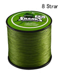 Handing 500M 8 Strands Multifilament Super Strong 8 Braided Pe Fishing Line-Handing Fishing Tackle Store-Army Green-1.0-Bargain Bait Box