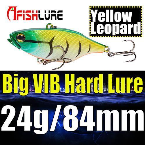 Hard Vib Lure 24G 84Mm Hard Bait Swimbait Crankbait Jerkbait Iscas Artificiais-Afishlure Official Store-Color1-Bargain Bait Box