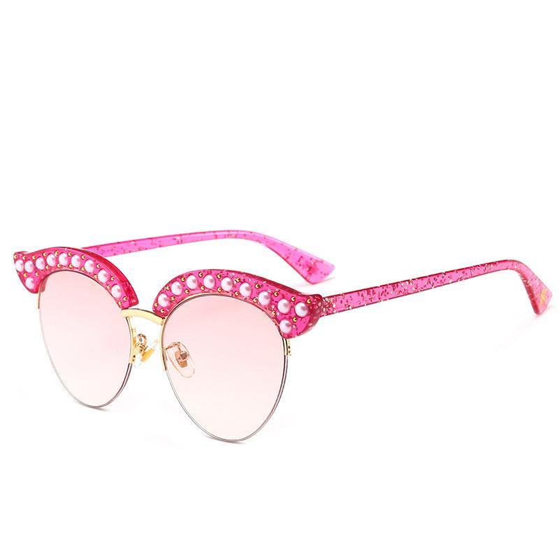 Hbk Fashion Rhinestone Sexy Cat Eye Sunglasses Italy Brand Designer-Sunglasses-HBK Official Store-C2 Leopard Brown-Bargain Bait Box