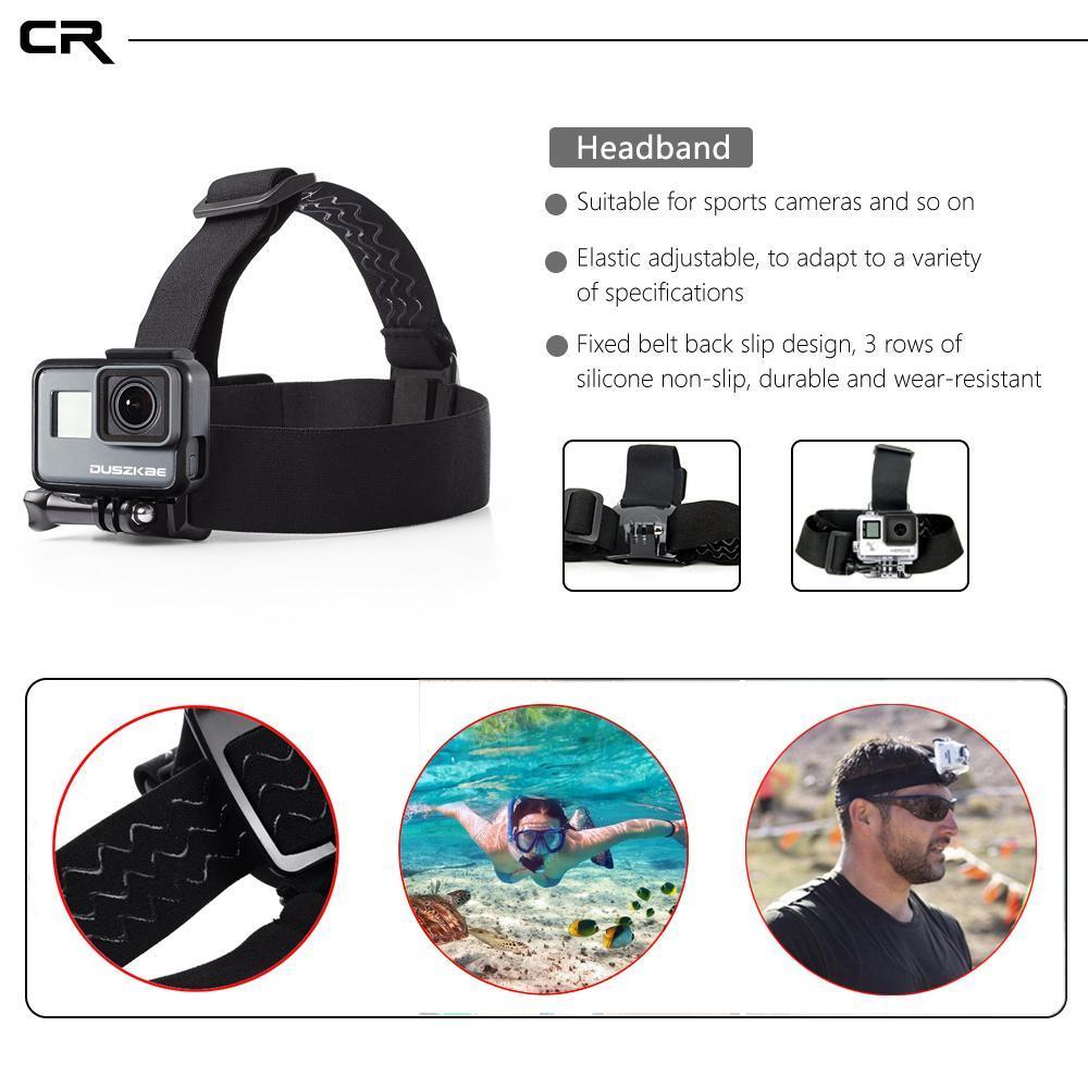 Head Strap Mount For Gopro Hero 5 6 For Xiaomi Yi 4K Action Camera Head-Action Cameras-C&R Accessories Store-Bargain Bait Box