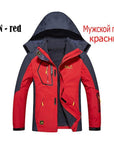 Heated Jacket Waterproof Thermal Jackets Men Winter Outdoor Hiking Windproof-Leisure Lifestyle Store-MEN RED-M-Bargain Bait Box