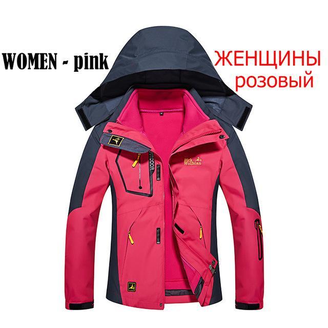 Heated Jacket Waterproof Thermal Jackets Men Winter Outdoor Hiking Windproof-Leisure Lifestyle Store-WOMEN PINK-M-Bargain Bait Box
