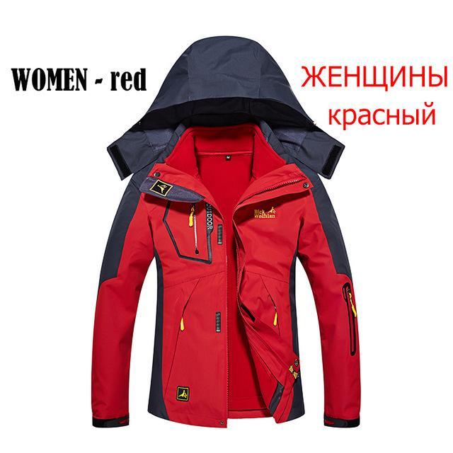Heated Jacket Waterproof Thermal Jackets Men Winter Outdoor Hiking Windproof-Leisure Lifestyle Store-WOMEN RED-M-Bargain Bait Box
