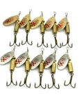 Hengjia 10Pcs 7.3G Hot Spoon Lure Metal Spinner Fishing Lures 2 Colors Pesca-HengJia Trade co., Ltd-Mixed-Bargain Bait Box