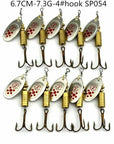 Hengjia 10Pcs Mixed Size Metal Sequin Spinnerbait Fishing Lure Spoon Bait-HengJia Trade co., Ltd-054-Bargain Bait Box