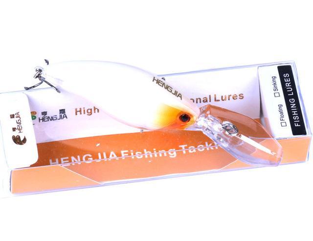 Hengjia 1Pc Crankbaits Hard Plastic Fishing Lures Floating Artificial Wobblers-Hengjia Trading-As the picture6-Bargain Bait Box