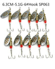 Hengjia 1Pcs Spoon Lure Hard Spinnerbait Metal Spinner Fishing Lures Pesca-HengJia Trade co., Ltd-SP063-Bargain Bait Box