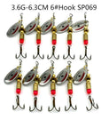 Hengjia 1Pcs Spoon Lure Hard Spinnerbait Metal Spinner Fishing Lures Pesca-HengJia Trade co., Ltd-SP069-Bargain Bait Box