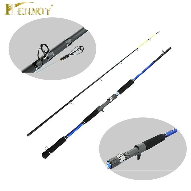 Hennoy -2 Section Carbon Spinning Fishing Rod 1.8M Boat Rod Saltwater Fishing-Spinning Rods-CYN Fishing Tackle Co.,Ltd-Bargain Bait Box