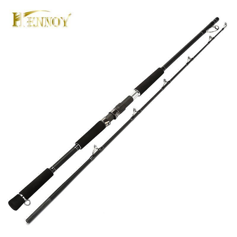 Hennoy 2 Section Graphite Spin Rod 1.8M Carbon Fiber Spinning Fishing Pole-Spinning Rods-CYN Fishing Tackle Co.,Ltd-Bargain Bait Box