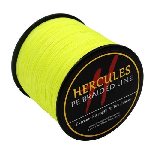 Hercules 100% Super Jigging 500M Pe Braid Fishing Line Sea Carp Fishing-Hercules Official Store-500M Light Yellow-0.2-Bargain Bait Box