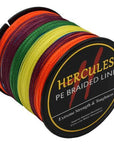 Hercules 100% Super Jigging 500M Pe Braid Fishing Line Sea Carp Fishing-Hercules Official Store-500M Multicolor-0.2-Bargain Bait Box
