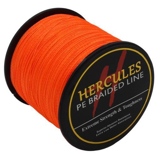 Hercules 100% Super Jigging 500M Pe Braid Fishing Line Sea Carp Fishing-Hercules Official Store-500M Orange-0.2-Bargain Bait Box