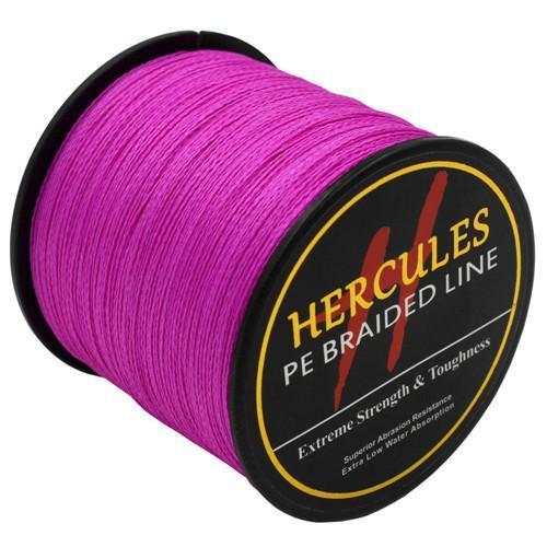Hercules 100% Super Jigging 500M Pe Braid Fishing Line Sea Carp Fishing-Hercules Official Store-500M Pink-0.2-Bargain Bait Box