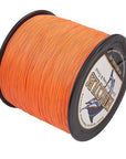 Hercules 1000M Fishing Line 8 Strands Carp Fishing Braided Wire Pe Cord Pesca 15-Hercules Pro store-Orange-0.8-Bargain Bait Box