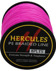 Hercules 10Lb-300Lb 500M Hercules100% Pe Extreme 8 Strands Braided Fishing-Hercules Pro store-Pink-0.8-Bargain Bait Box